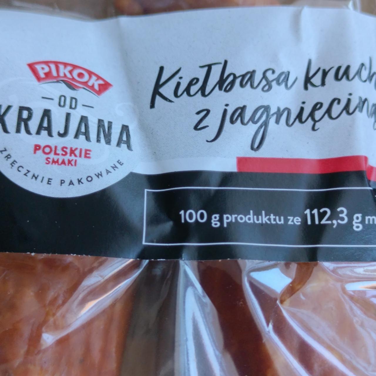 Zdjęcia - Kiełbasa krucha z jagnięciną Pikok