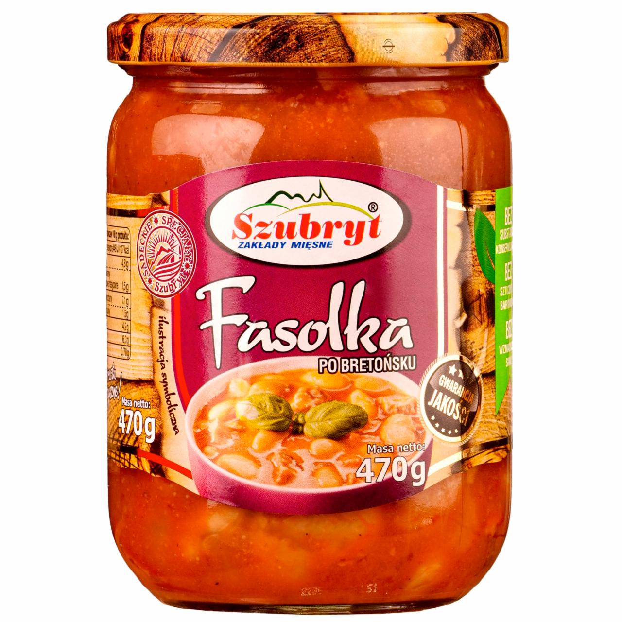 Zdjęcia - Szubryt Fasolka po bretońsku 470 g