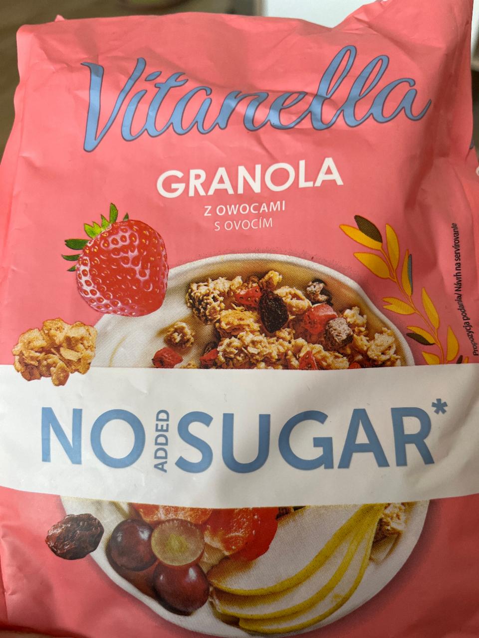 Zdjęcia - Granola z owocami no added sugar Vitanella