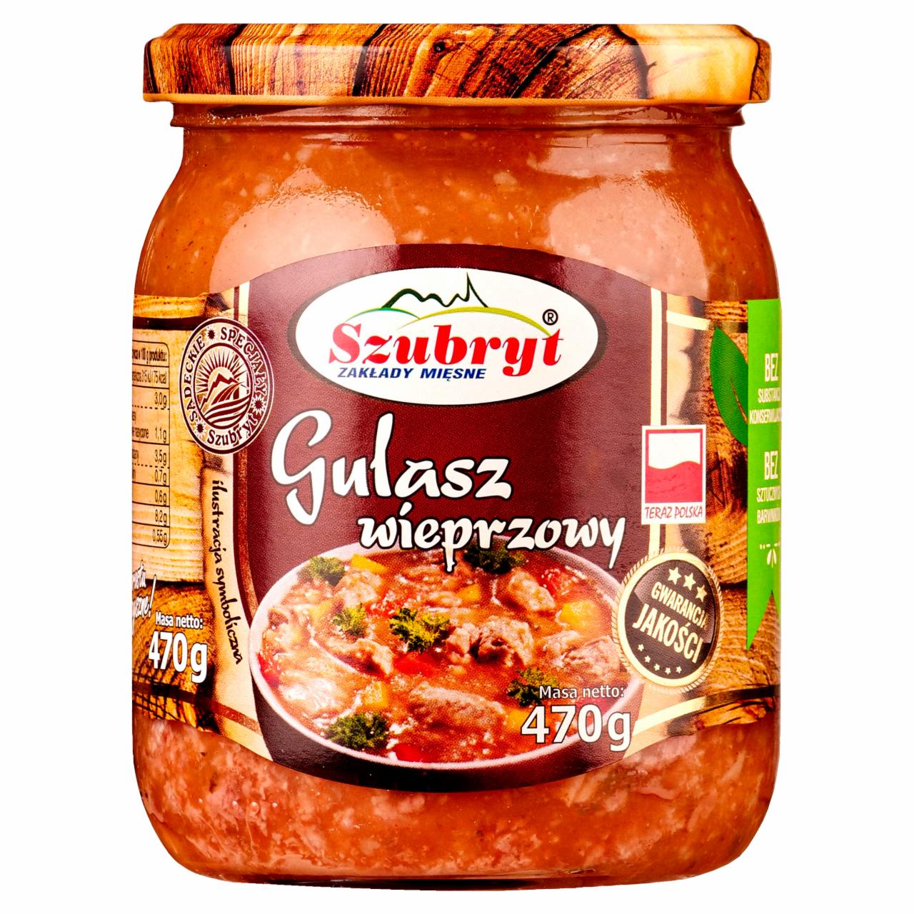 Zdjęcia - Szubryt Gulasz wieprzowy 470 g