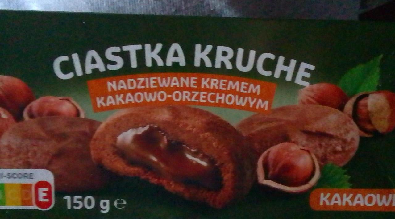 Zdjęcia - ciastka kruche nadziewane kremem kakaowo-orzechowym