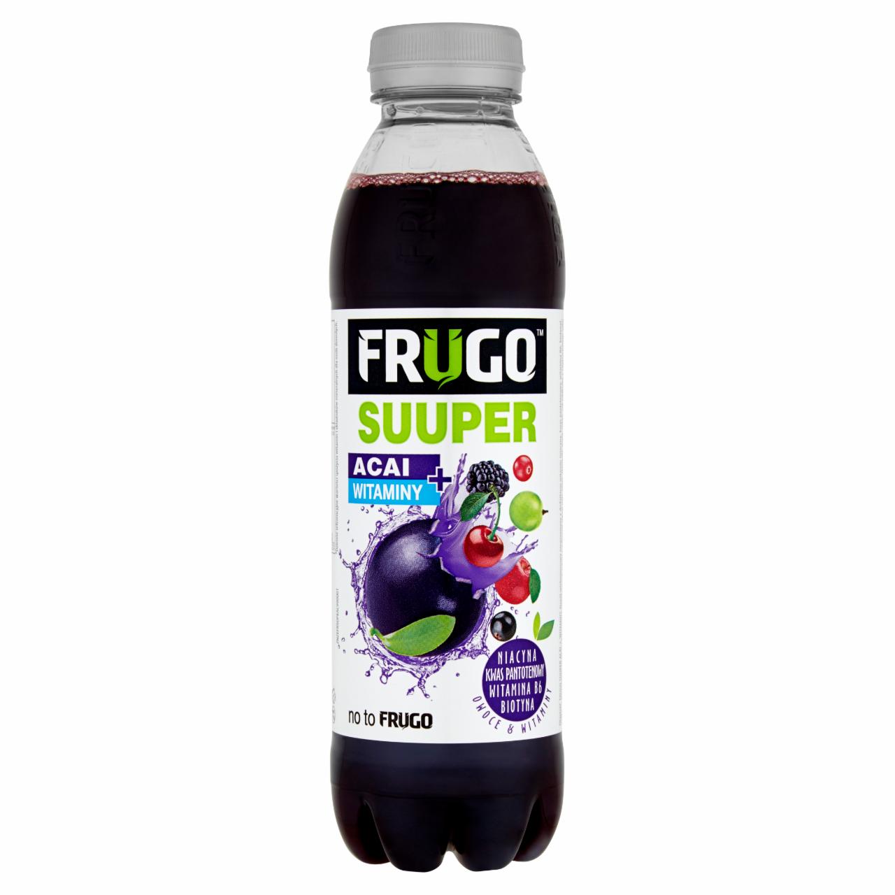 Zdjęcia - Frugo Suuper Acai + witaminy Napój wieloowocowy niegazowany 500 ml