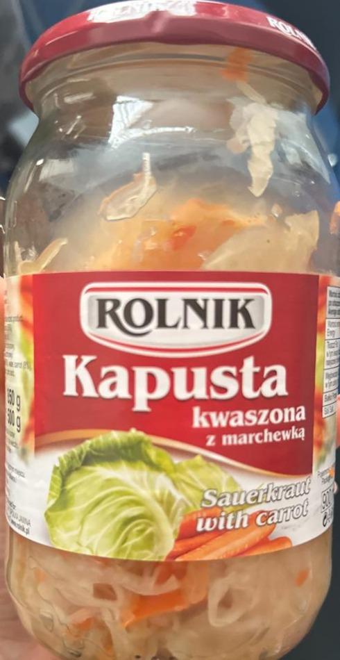 Zdjęcia - Rolnik Kapusta kwaszona z marchewką 850 g