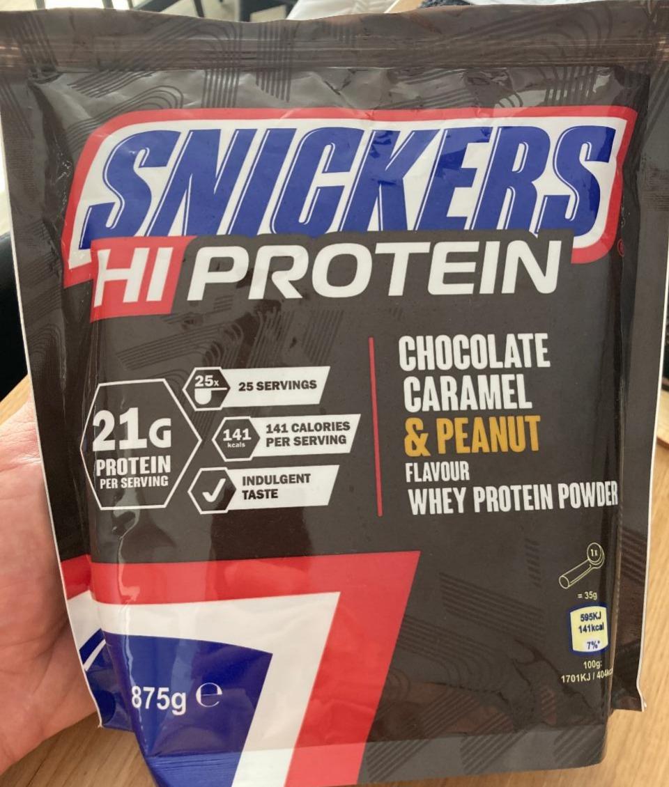 Zdjęcia - HiProtein chocolate caramel & peanut flavour whey protein powder Snickers