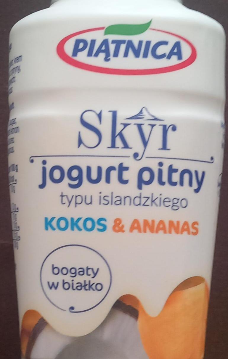 Zdjęcia - Skyr jogurt pitny typu islandzkiego Kokos & Ananas Piątnica