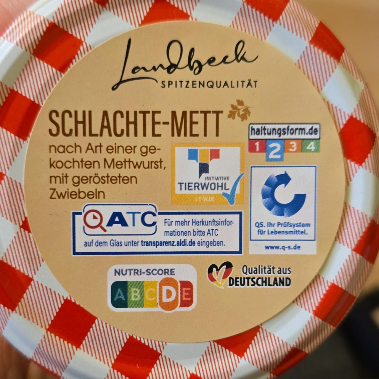 Zdjęcia - Schlachte-mett Landbeck