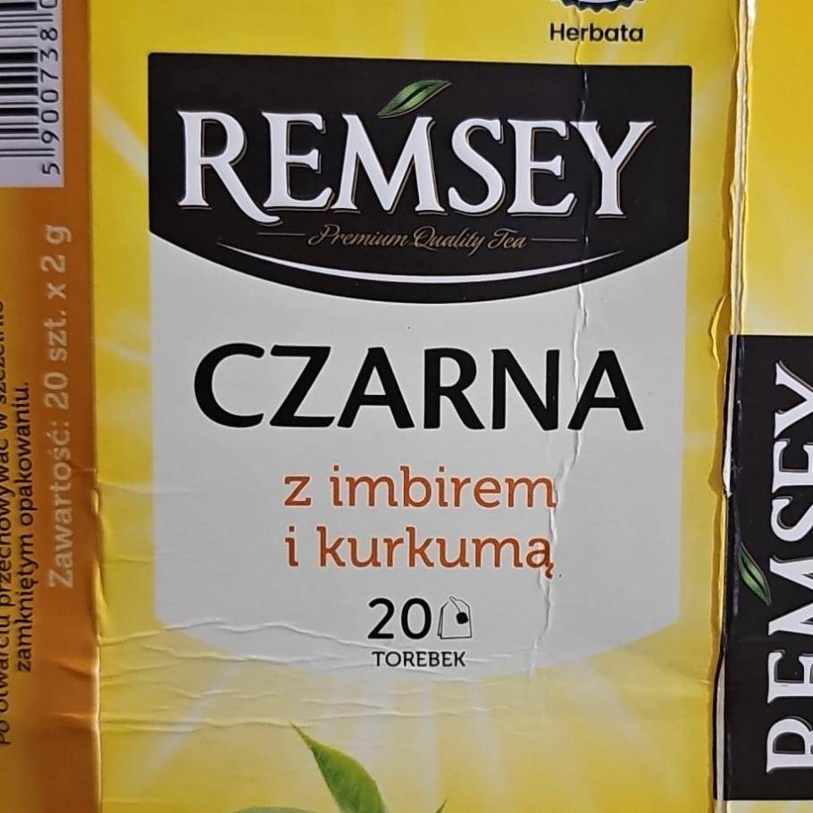 Zdjęcia - Herbata czarna z imbirem i kurkumą Remsey