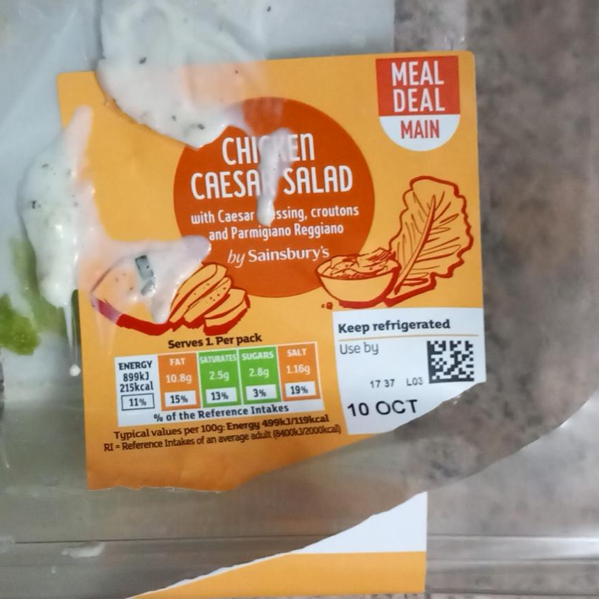 Zdjęcia - Chicken caesar salad Meal Deal Main