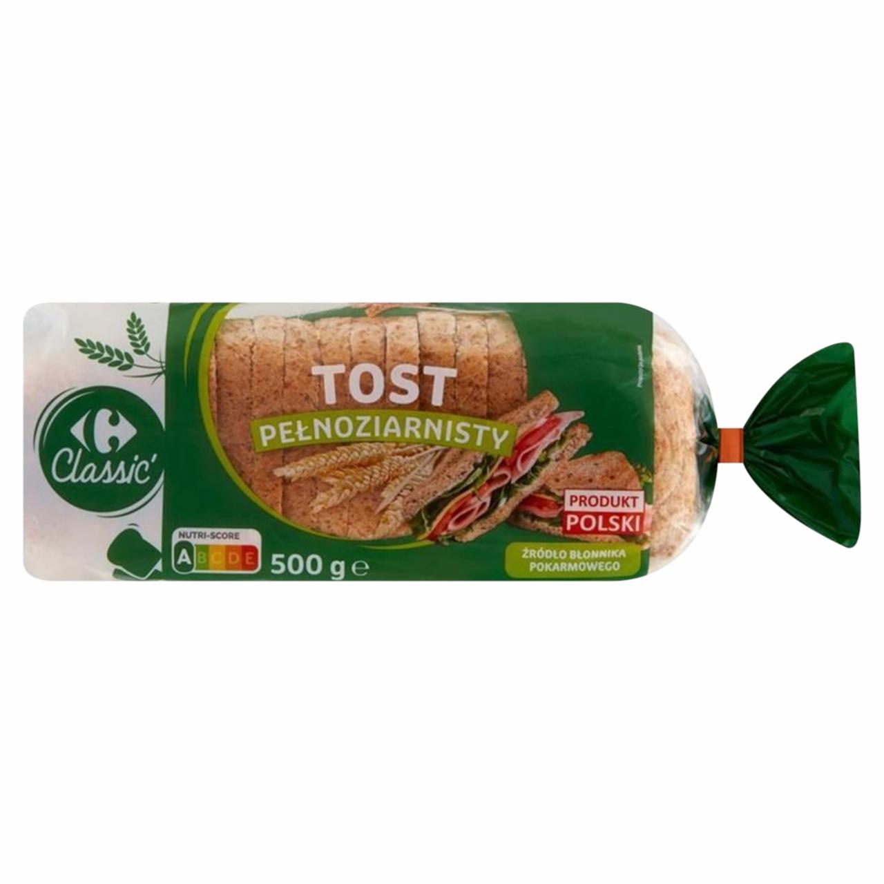 Zdjęcia - Carrefour Classic Tost pełnoziarnisty 500 g