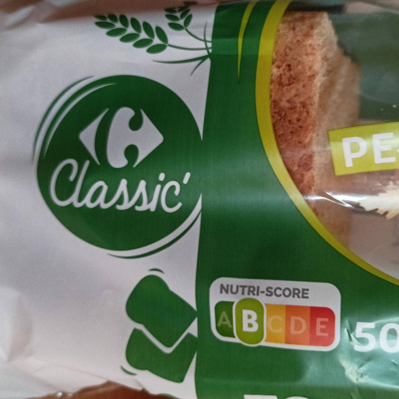 Zdjęcia - Tost pełnoziarnisty Carrefour Classic