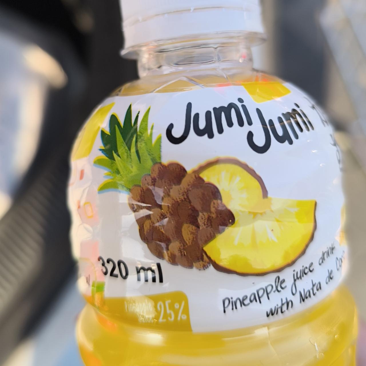 Zdjęcia - JumiJumi Napój ananasowy z kawałkami galaretki kokosowej nata de coco 320 ml