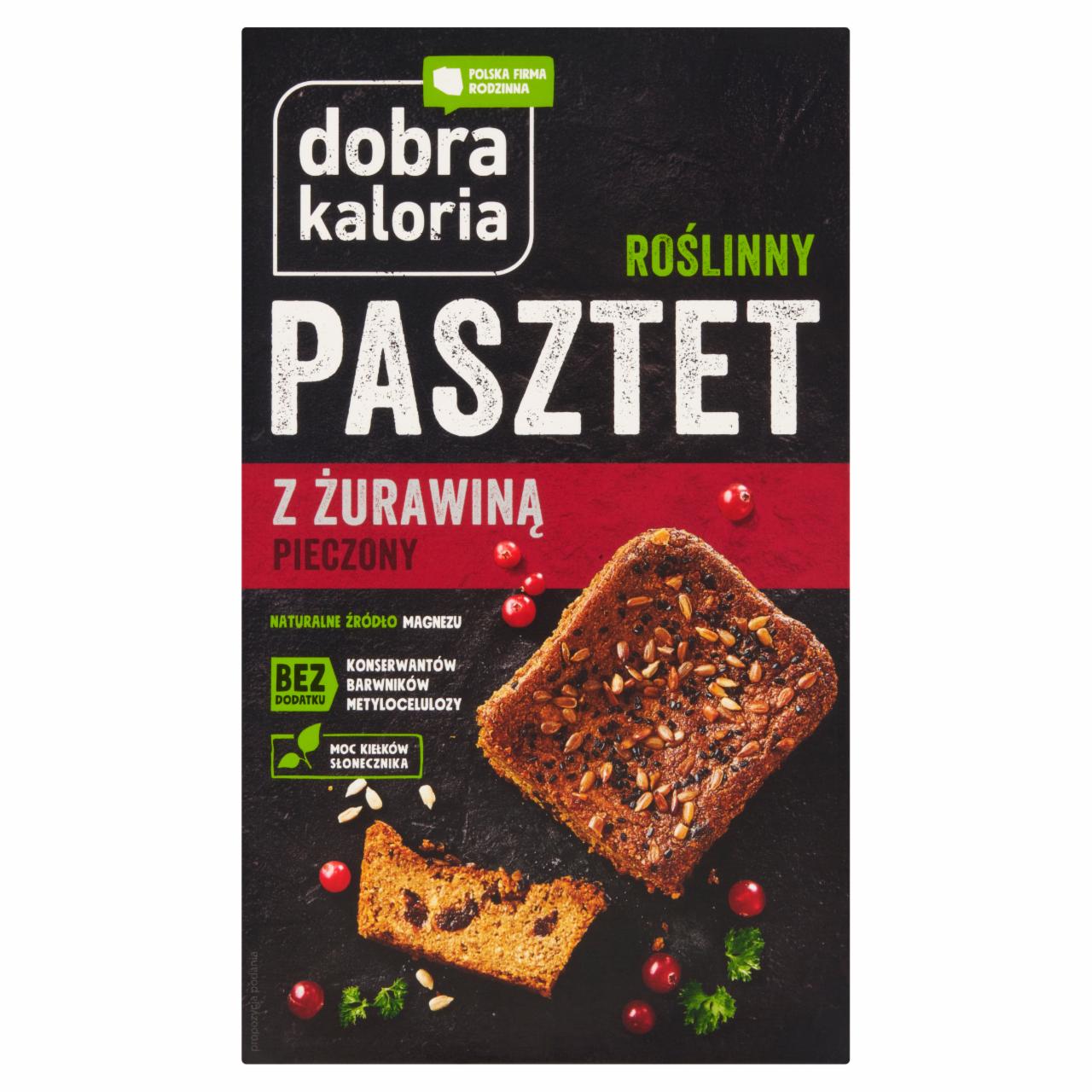 Zdjęcia - Dobra Kaloria Roślinny pasztet z żurawiną pieczony 220 g