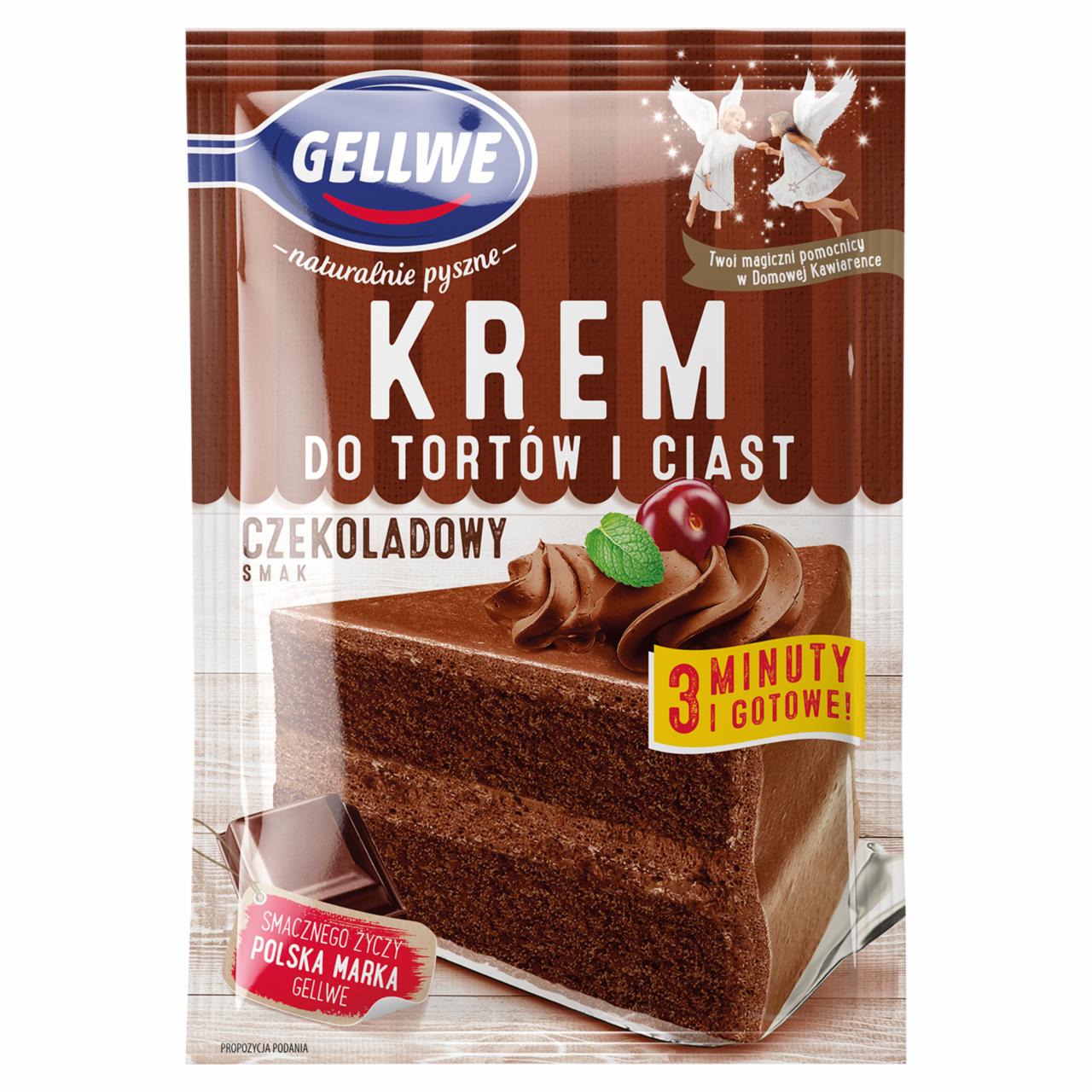 Zdjęcia - Gellwe Krem do tortów i ciast czekoladowy smak 140 g