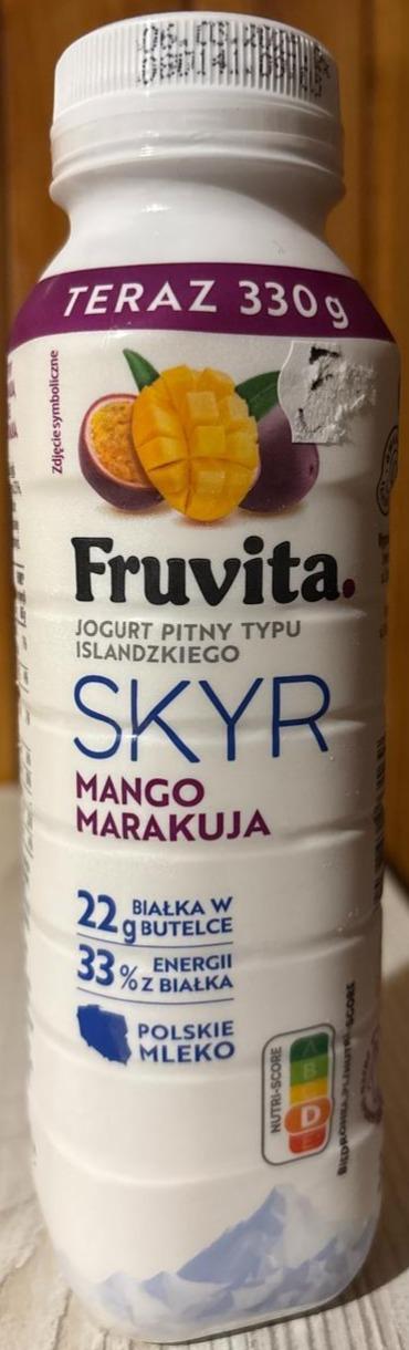 Zdjęcia - Jogurt pitny typu islandzkiego skyr mango marakuja Fruvita