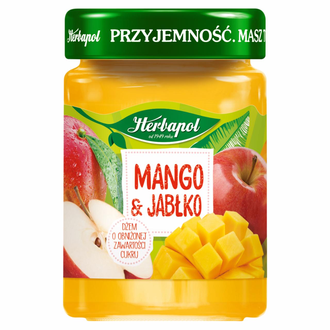 Zdjęcia - Herbapol Dżem o obniżonej zawartości cukru mango & jabłko 280 g