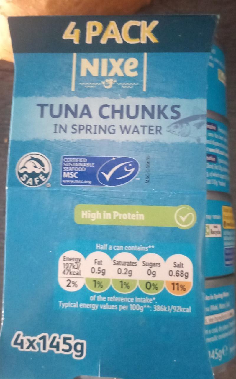 Zdjęcia - Tuna chunks in spring water Nixe