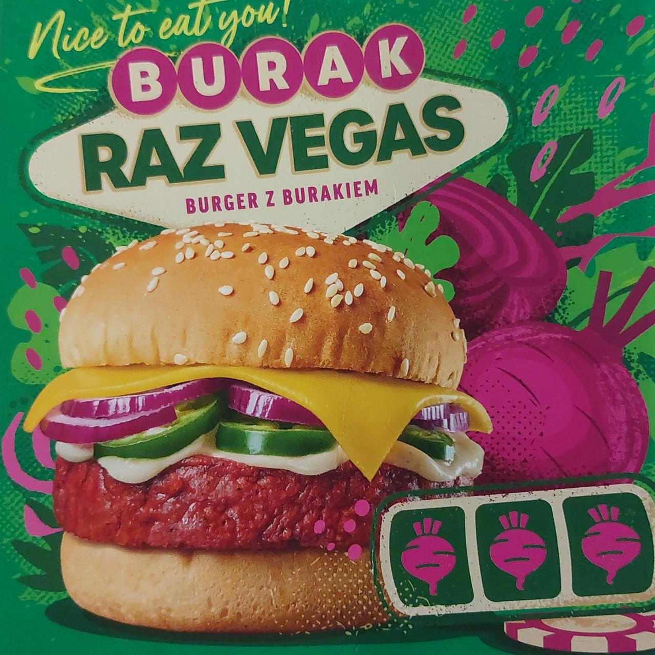 Zdjęcia - Burger z burakiem Raz vegas