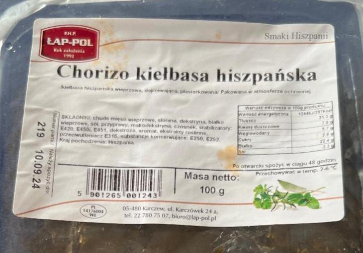 Zdjęcia - Chorizo kiełbasa hiszpańska Łap-Pol