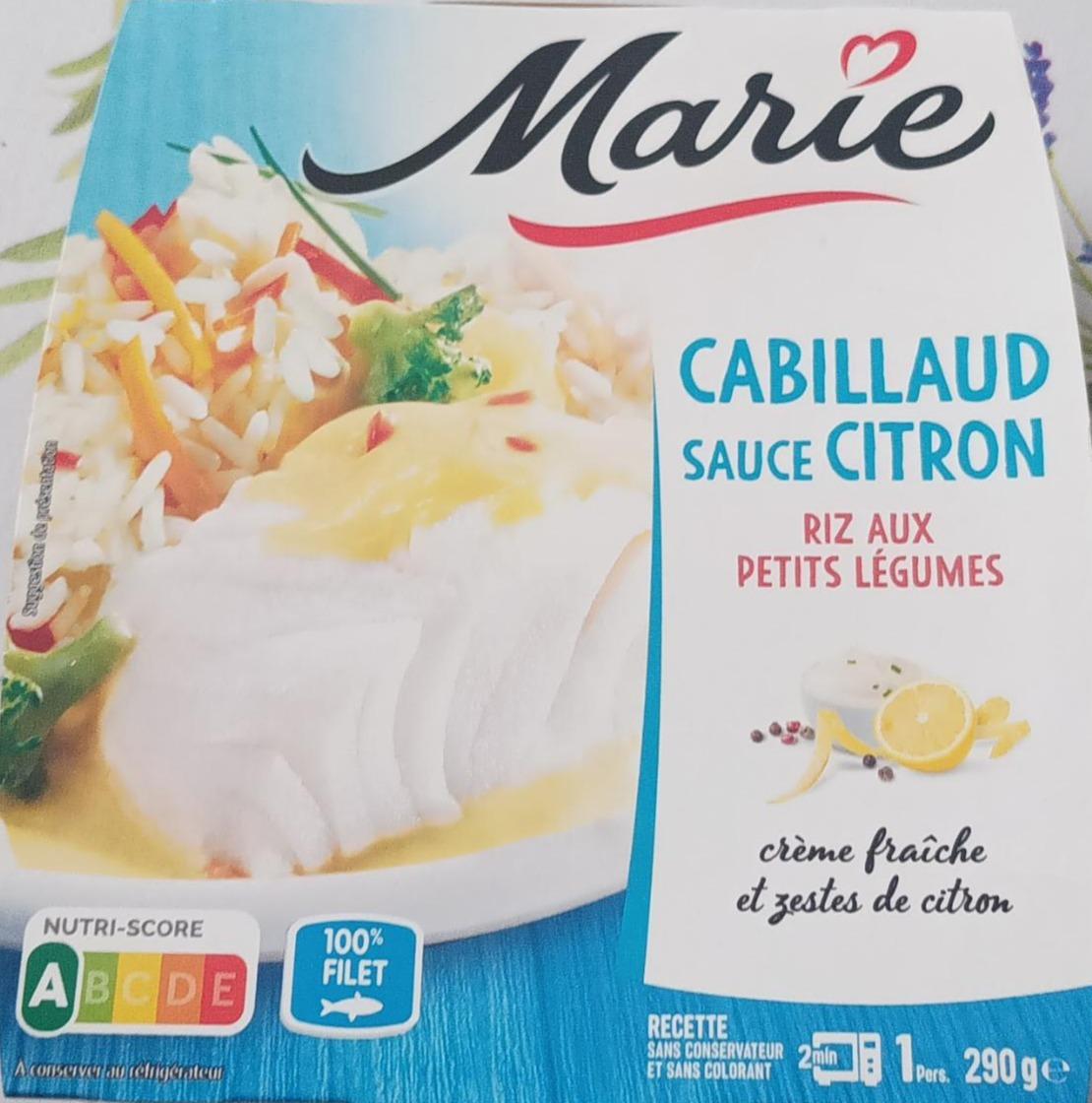 Zdjęcia - Cabillaud sauce citron riz au petits légumes Marie