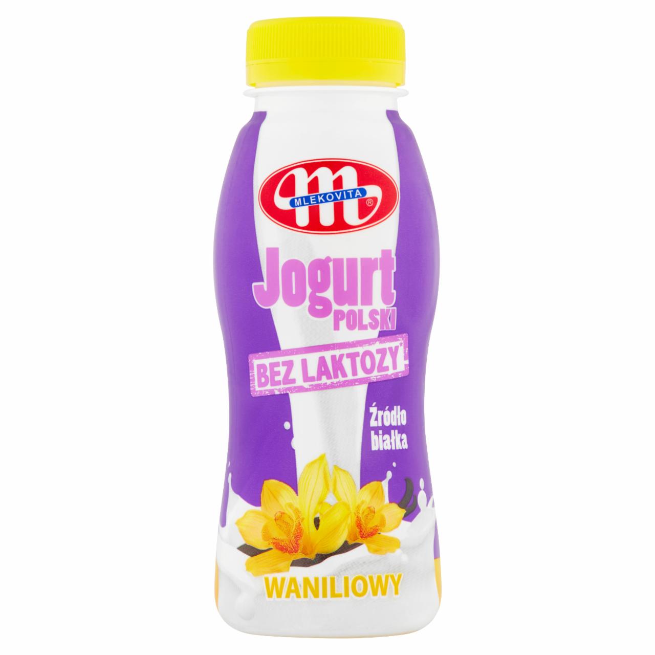 Zdjęcia - Mlekovita Jogurt Polski bez laktozy wanilia 250 g