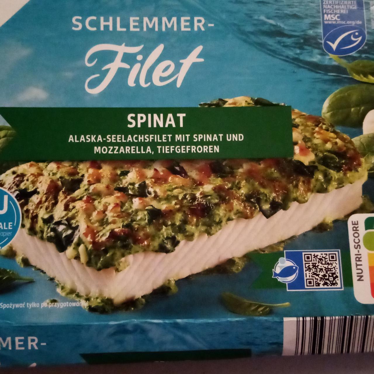 Zdjęcia - Kaufland filet z mintaja z sosem szpinakowym