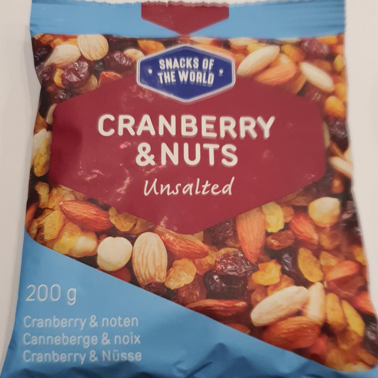 Zdjęcia - Cranberry & nuts unsalted Snacks of the world