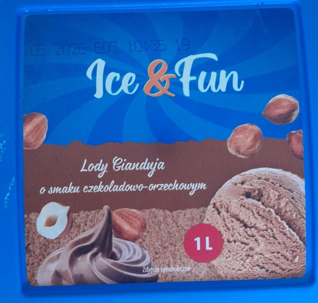 Zdjęcia - Lody o smaku czekoladowo orzechowym Ice & Fun