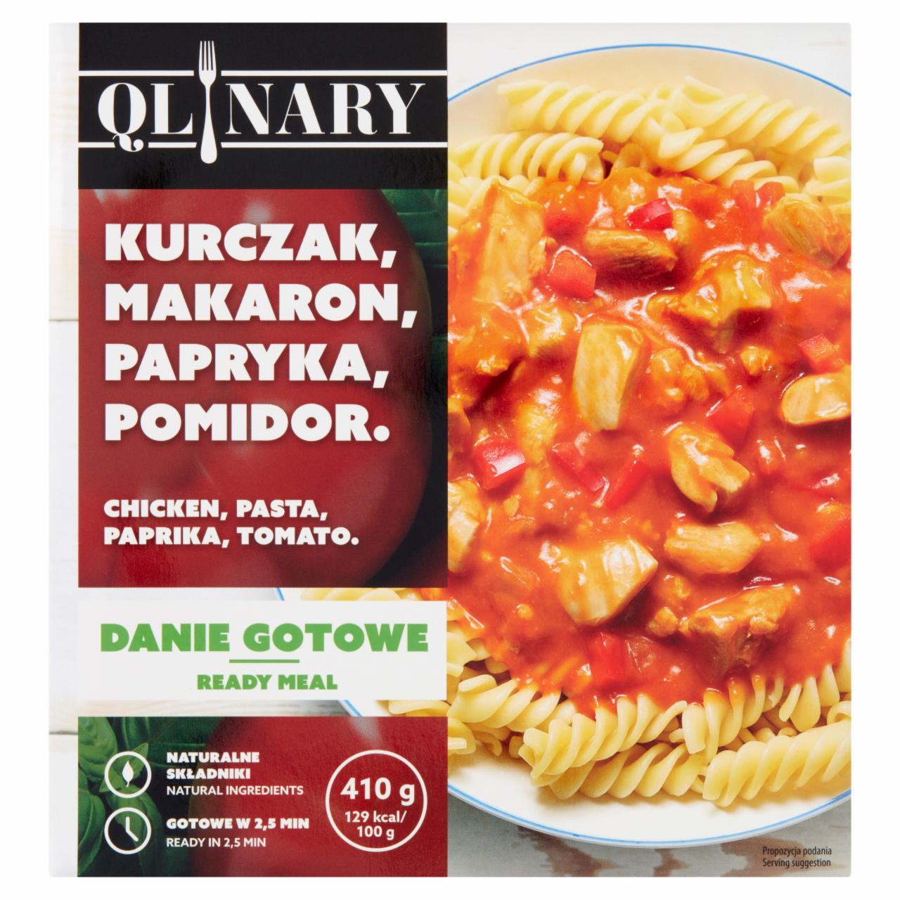 Zdjęcia - Kurczak, makaron, papryka, pomidor. Qlinary