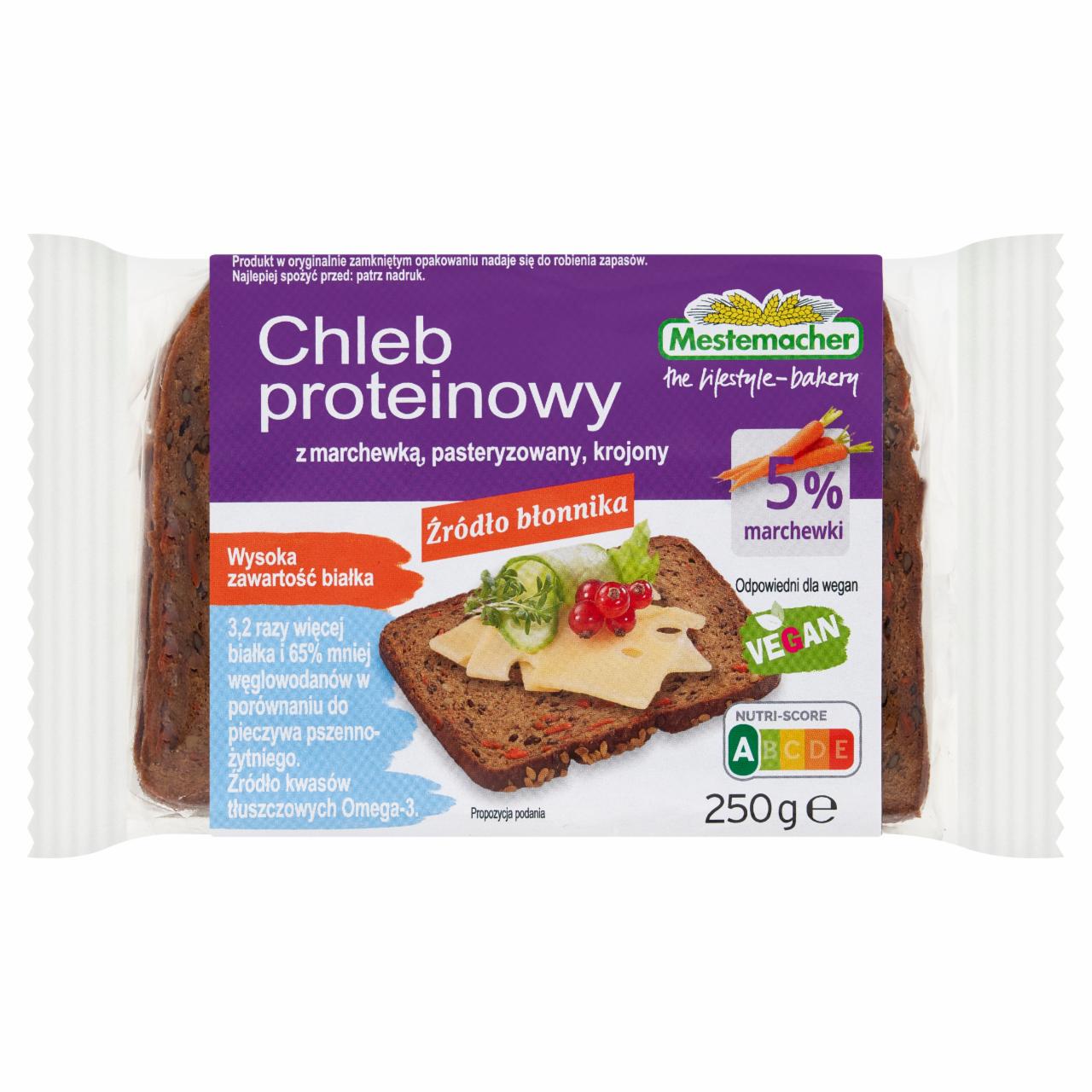 Zdjęcia - Mestemacher Chleb proteinowy z marchewką 250 g