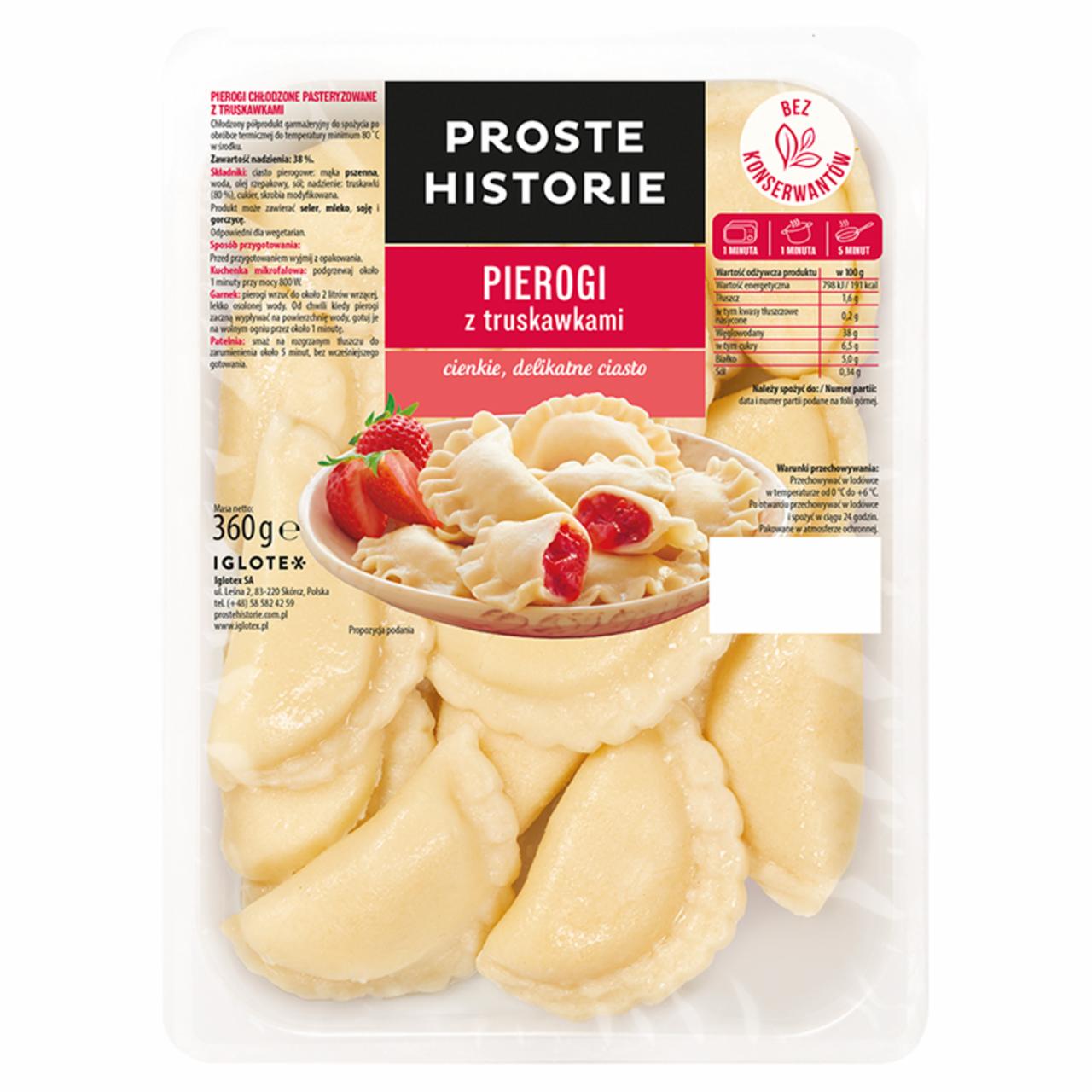 Zdjęcia - Proste Historie Pierogi z truskawkami 360 g