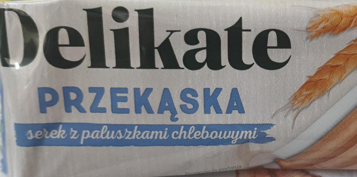 Zdjęcia - Przekąska serek z paluszkami chlebowymi Delikate