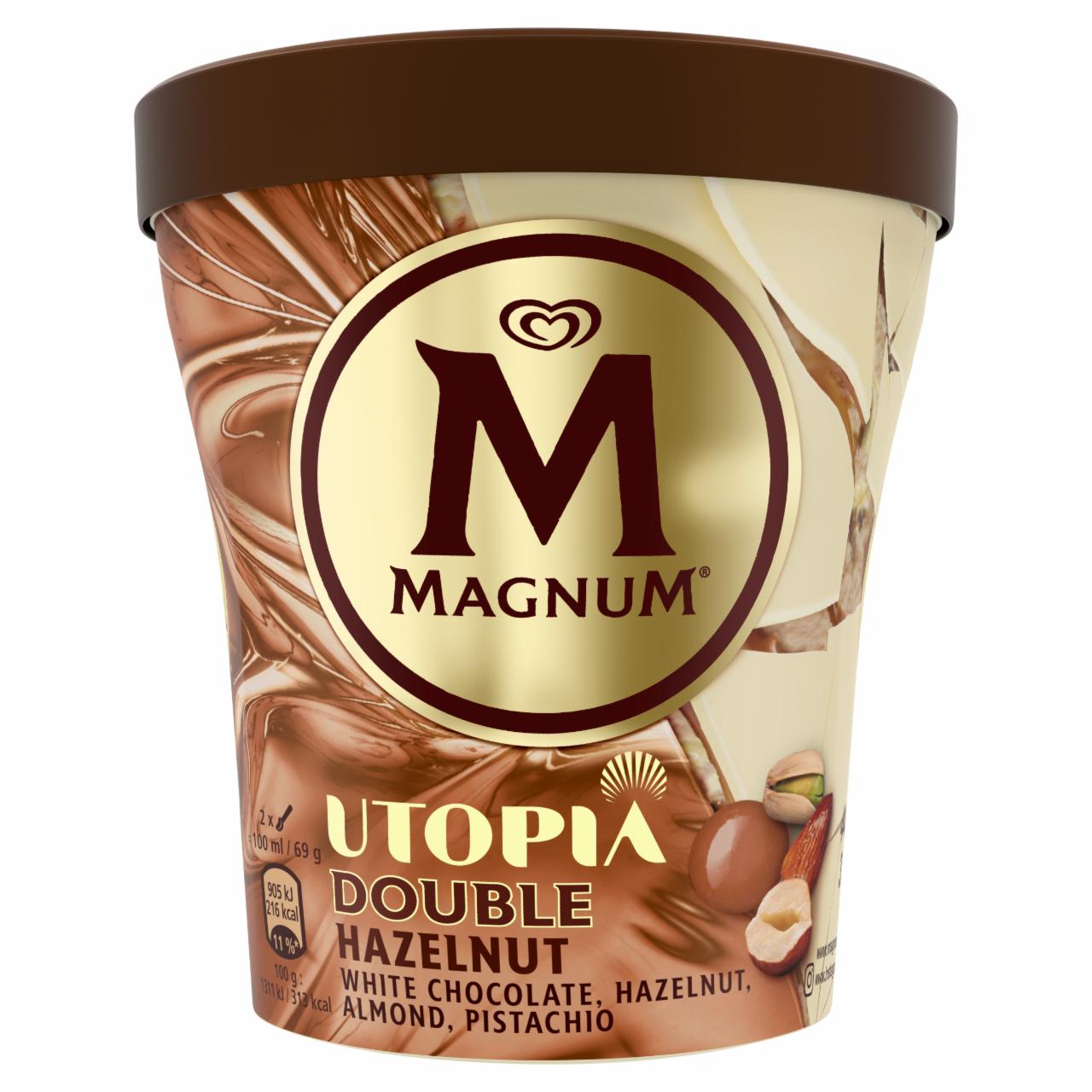 Zdjęcia - Magnum Utopia Double Hazelnut with Chocolate Hazelnut Almond Pistachio Lody 440 ml