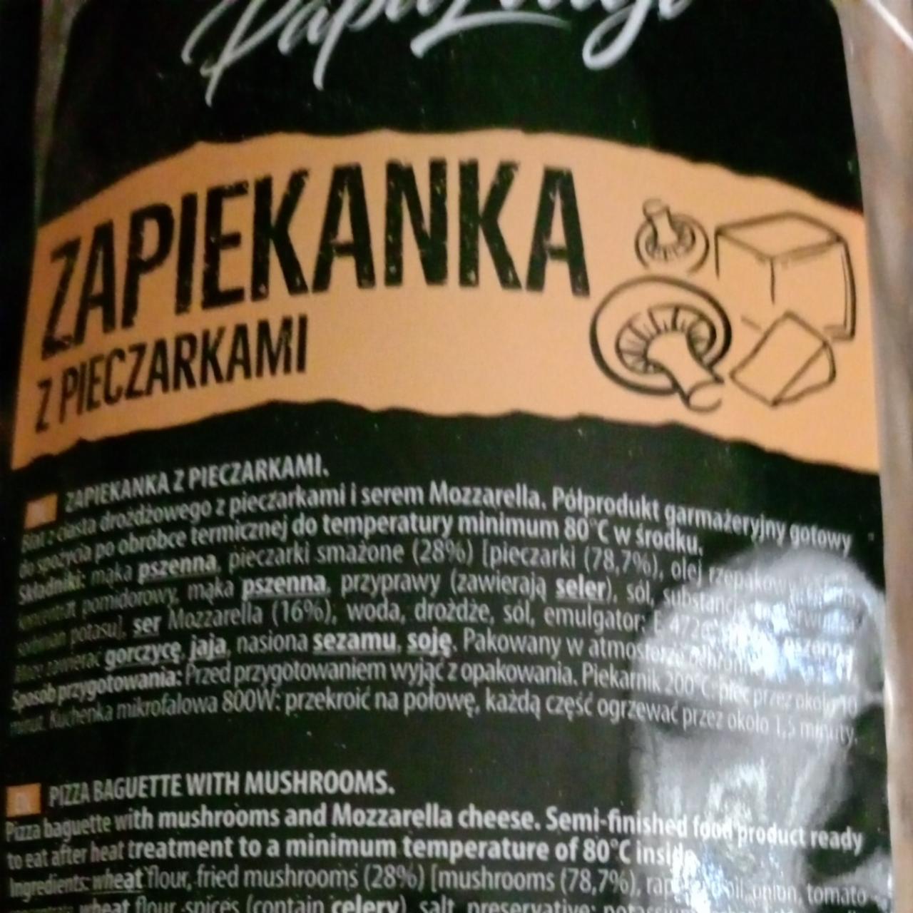 Zdjęcia - Zapiekanka z pieczarkami papa luigi