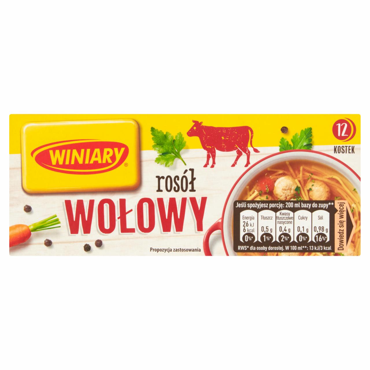 Zdjęcia - Winiary Rosół wołowy 120 g (12 sztuk)