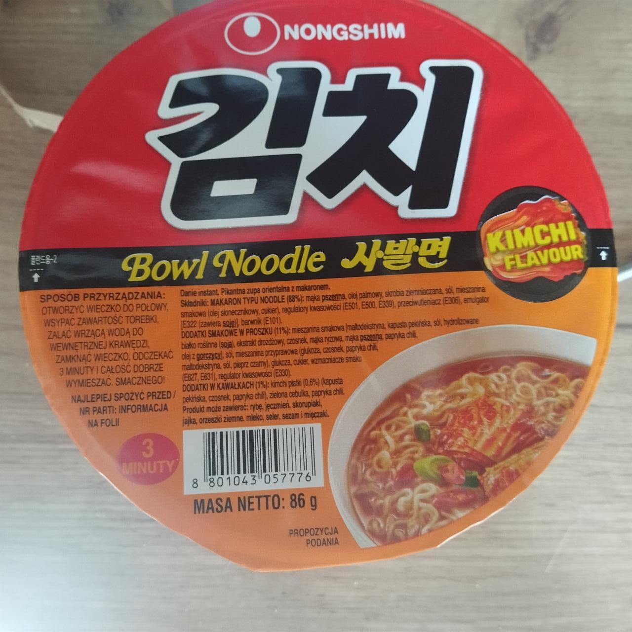 Zdjęcia - Bowl noodle kimchi Nongshim