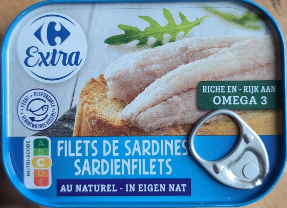 Zdjęcia - Filets de sardines sardienfilets au naturel Carrefour Extra