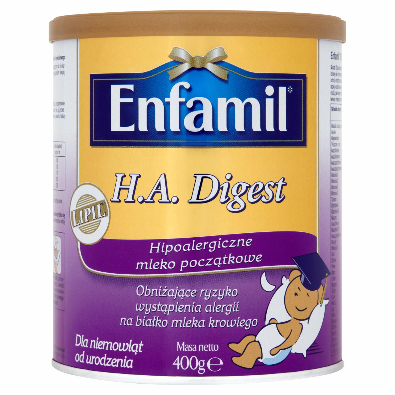 Zdjęcia - Enfamil H.A. Digest Hipoalergiczne mleko początkowe dla niemowląt od urodzenia 400 g