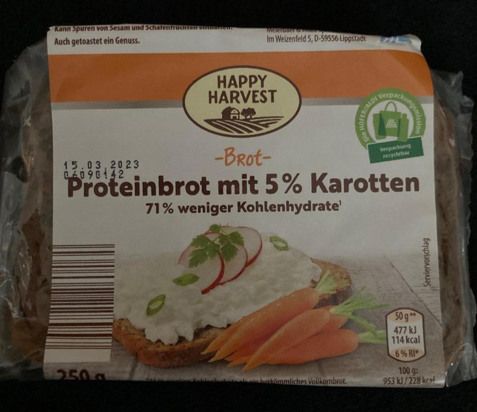 Zdjęcia - Proteinbrot mit 5% Karotten Happy Harvest