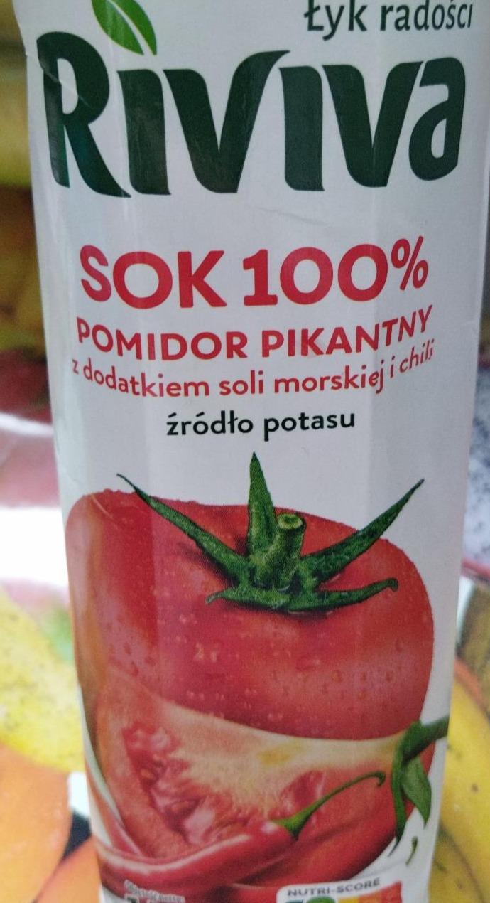 Zdjęcia - Sok 100% pomidor pikantny Riviva