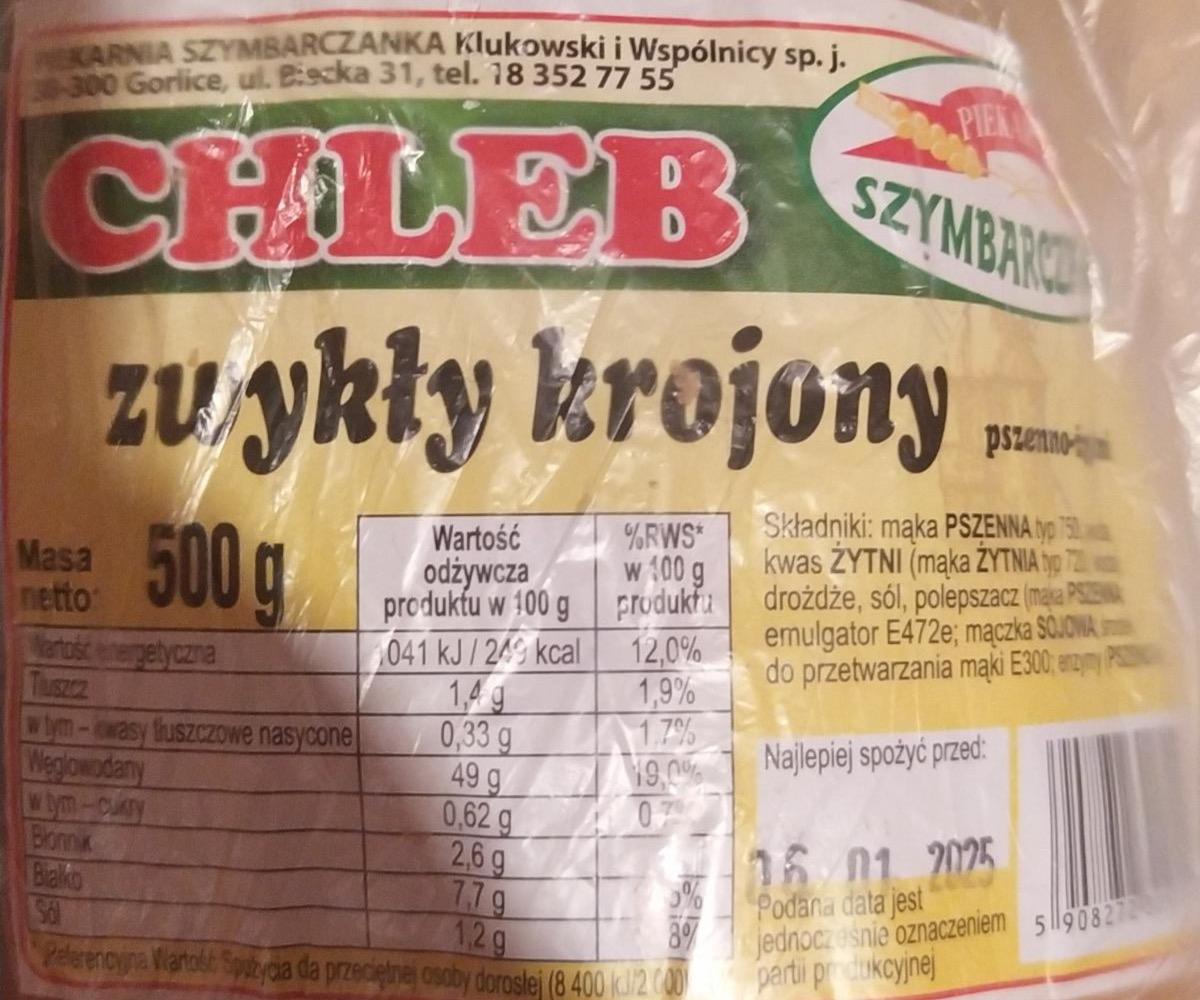 Zdjęcia - Chleb zwykły krojony Szymbarczanka