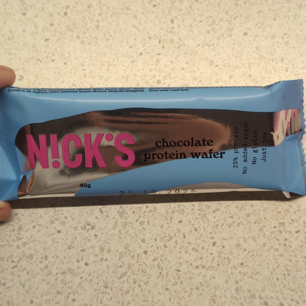 Zdjęcia - Chocolate protein wafer N!CK'S