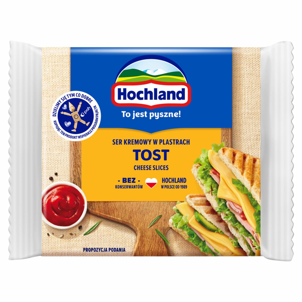 Zdjęcia - Hochland Ser kremowy w plastrach tost 130 g