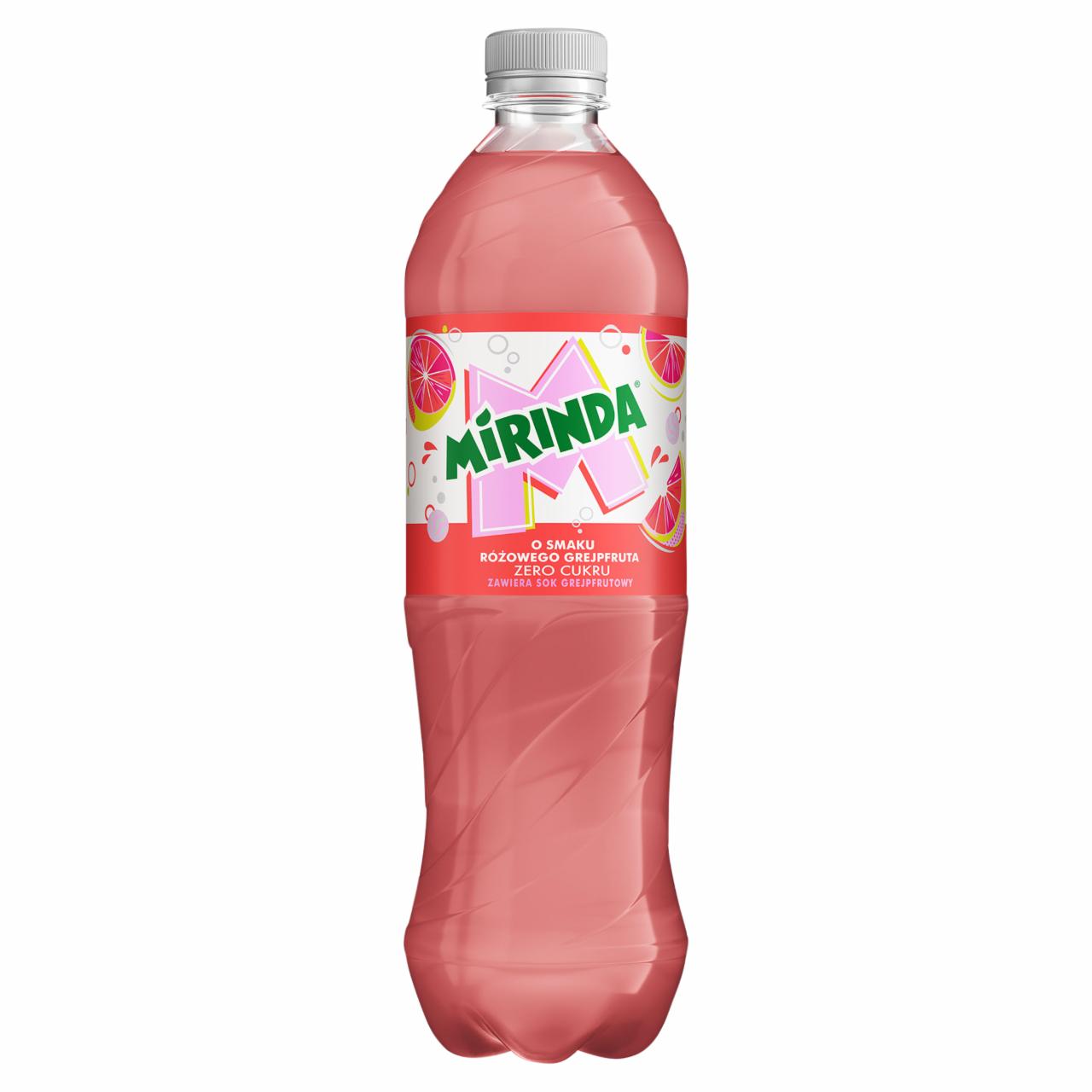 Zdjęcia - Mirinda Zero cukru Napój gazowany o smaku różowego grejpfruta 0,85 l