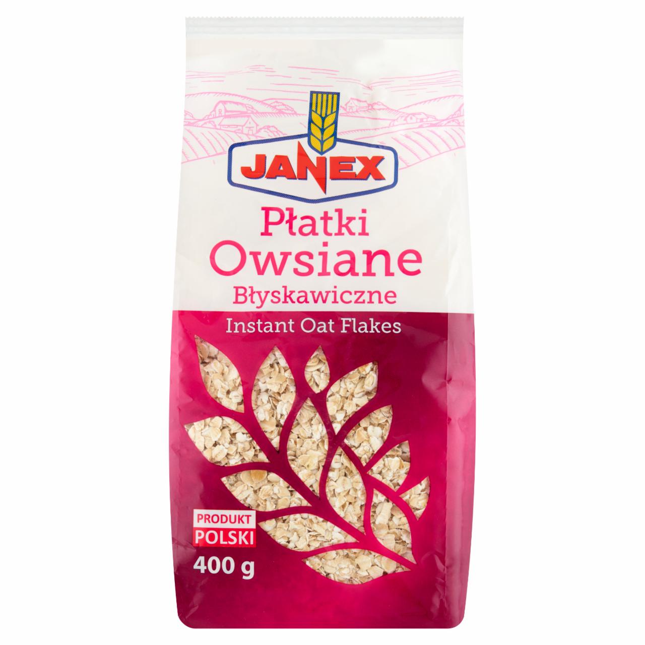 Zdjęcia - Janex Płatki owsiane błyskawiczne 400 g