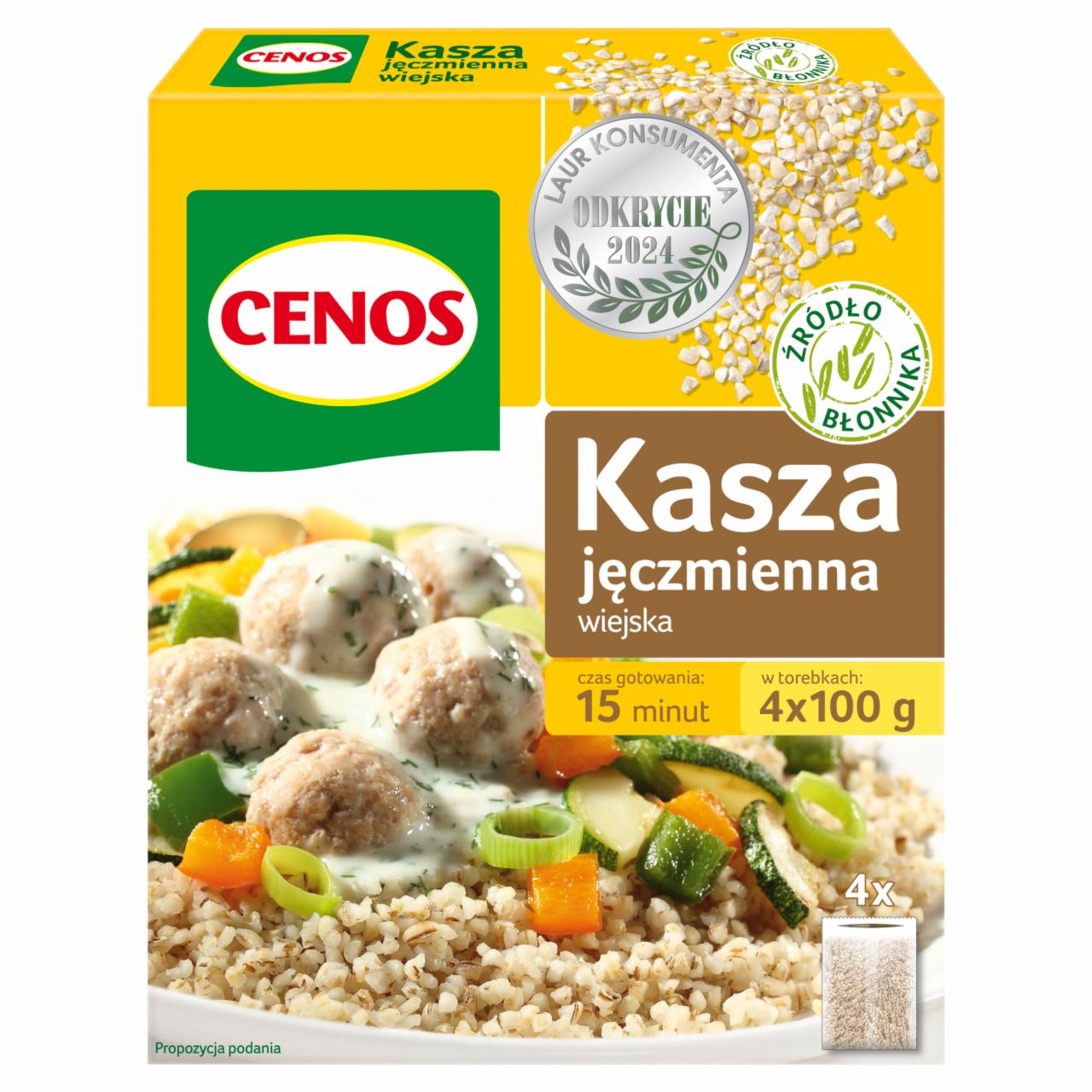 Zdjęcia - Cenos Kasza jęczmienna wiejska 400 g (4 x 100 g)