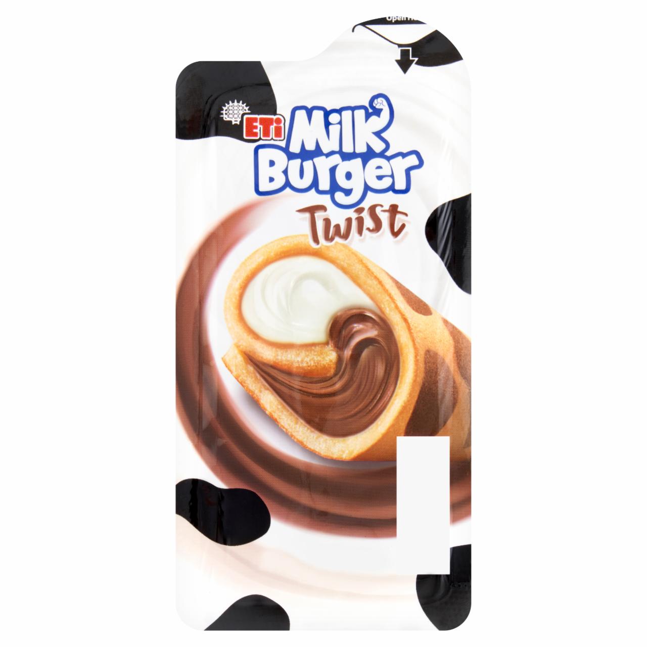 Zdjęcia - Milk Burger Twist Ciastko w łaty kakaowe z miodem wypełnione kremem mlecznym i kakaowym 48 g