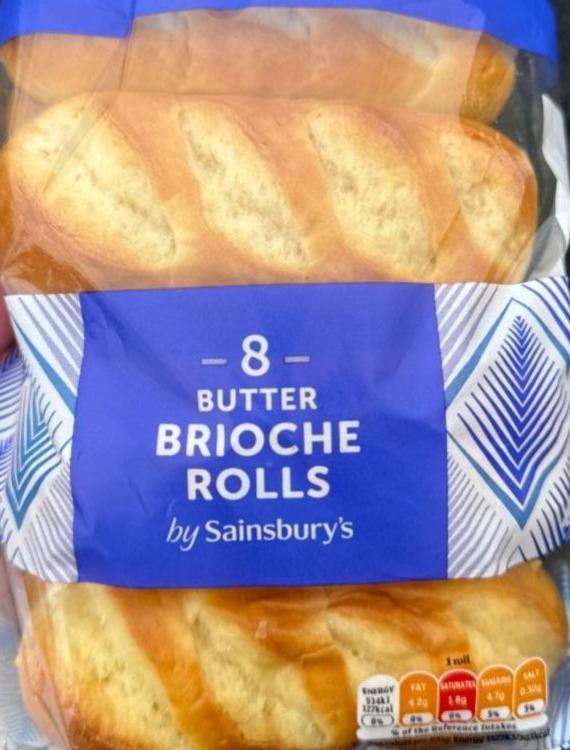 Zdjęcia - 8 Butter Brioche Rolls by Sainsbury's