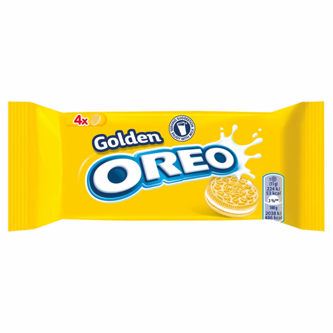 Zdjęcia - Oreo Golden Ciastka z nadzieniem o smaku waniliowym 176 g (16 sztuk)