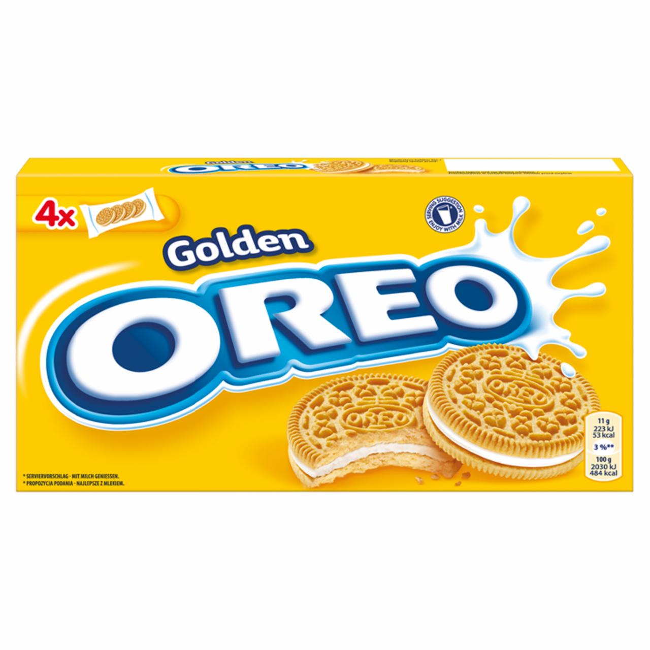 Zdjęcia - Oreo Golden Ciastka z nadzieniem o smaku waniliowym 176 g (16 sztuk)