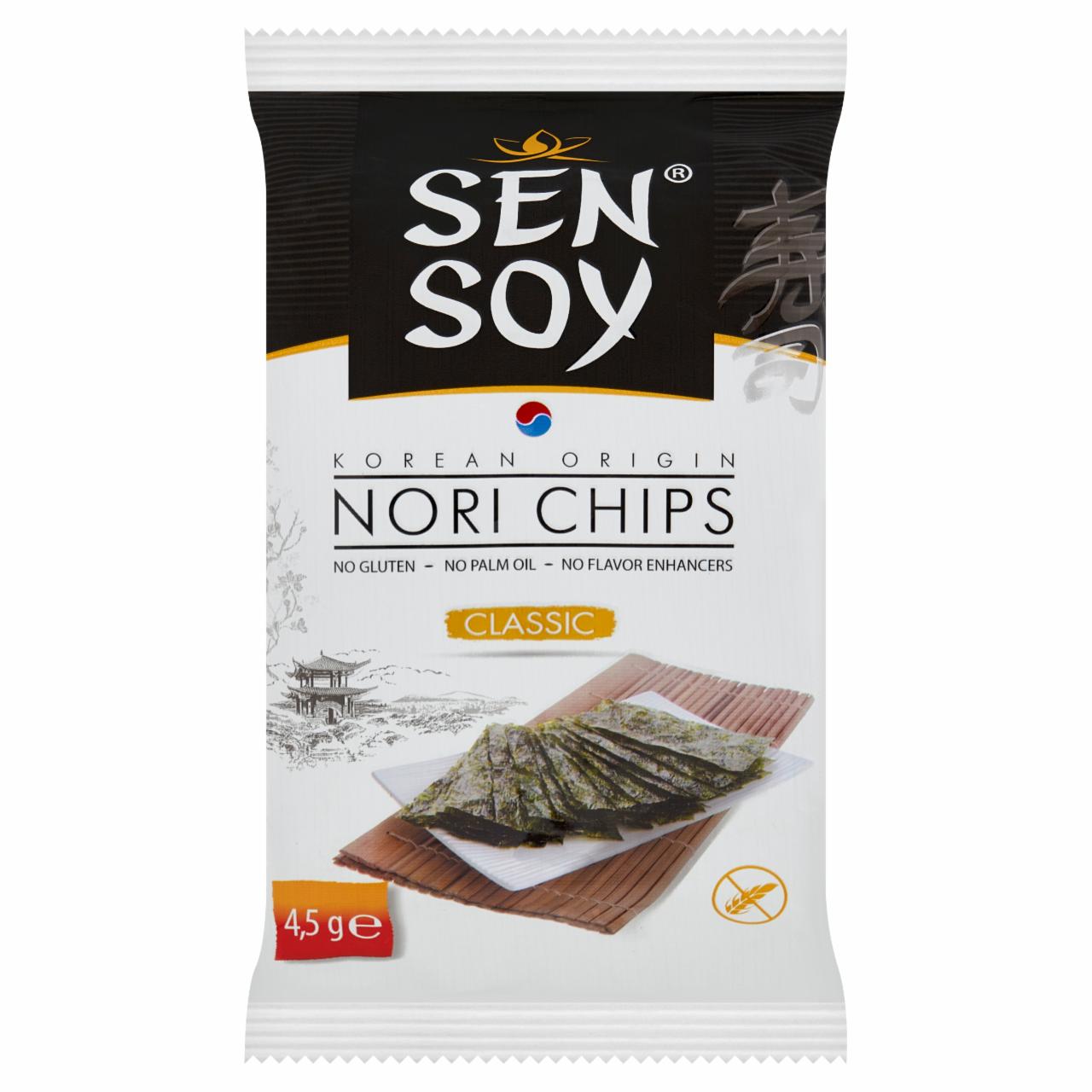 Zdjęcia - Sen Soy Chipsy nori z alg morskich classic 4,5 g